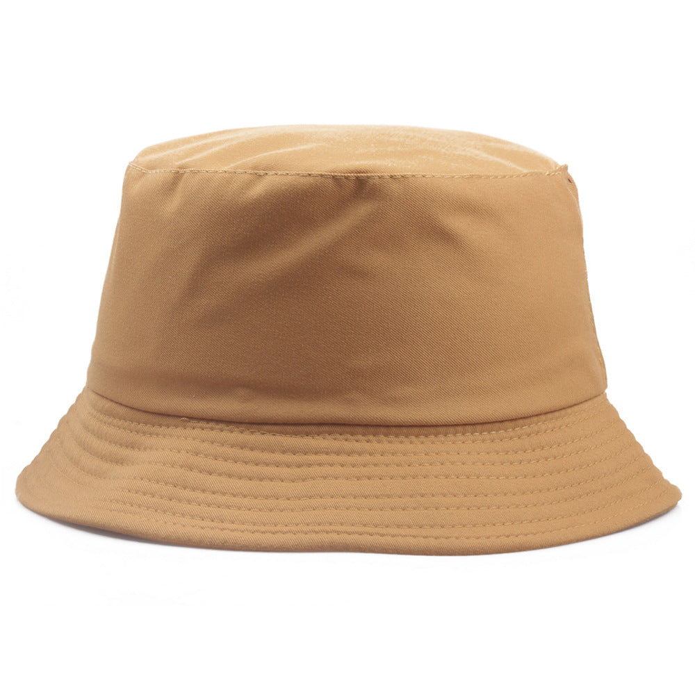 Wholesale Pure Cotton Solid Color Embroidered Logo Bucket Hat